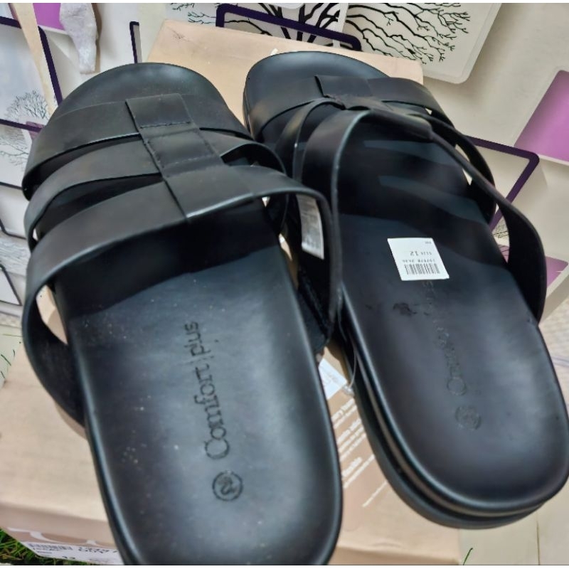 Sandal Comfort Plus Black Size 45.5