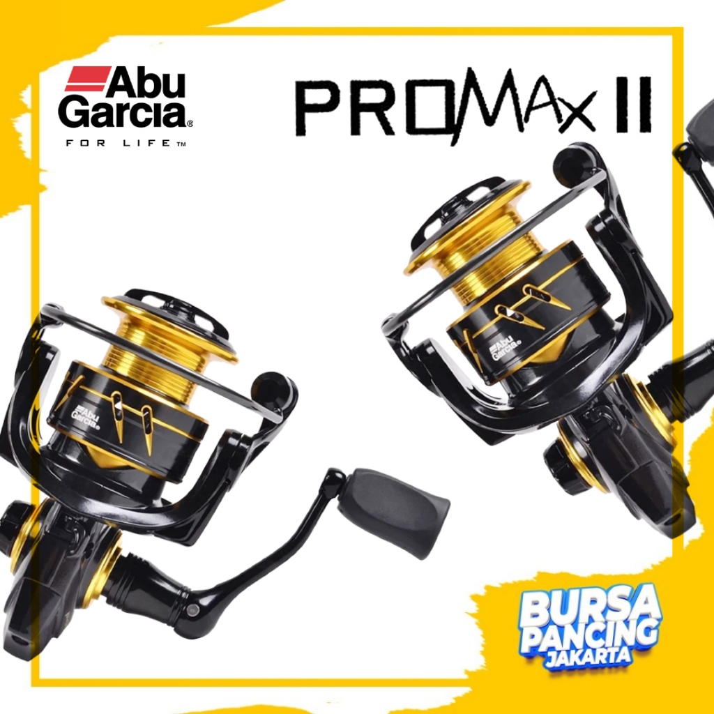 ABU GARCIA Reel Pancing Spinning PRO MAX II 2000 - 5000 3+1Ball Bearing Lightweight Graphite Body an