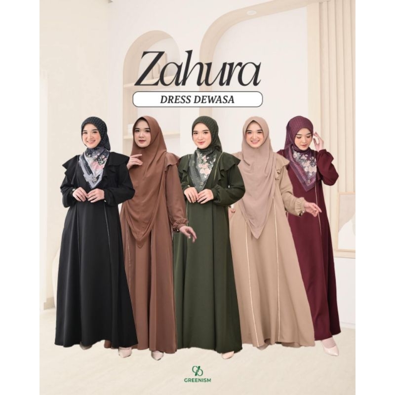Zahura Dress Gamis Sarimbit 2025 by Greenism