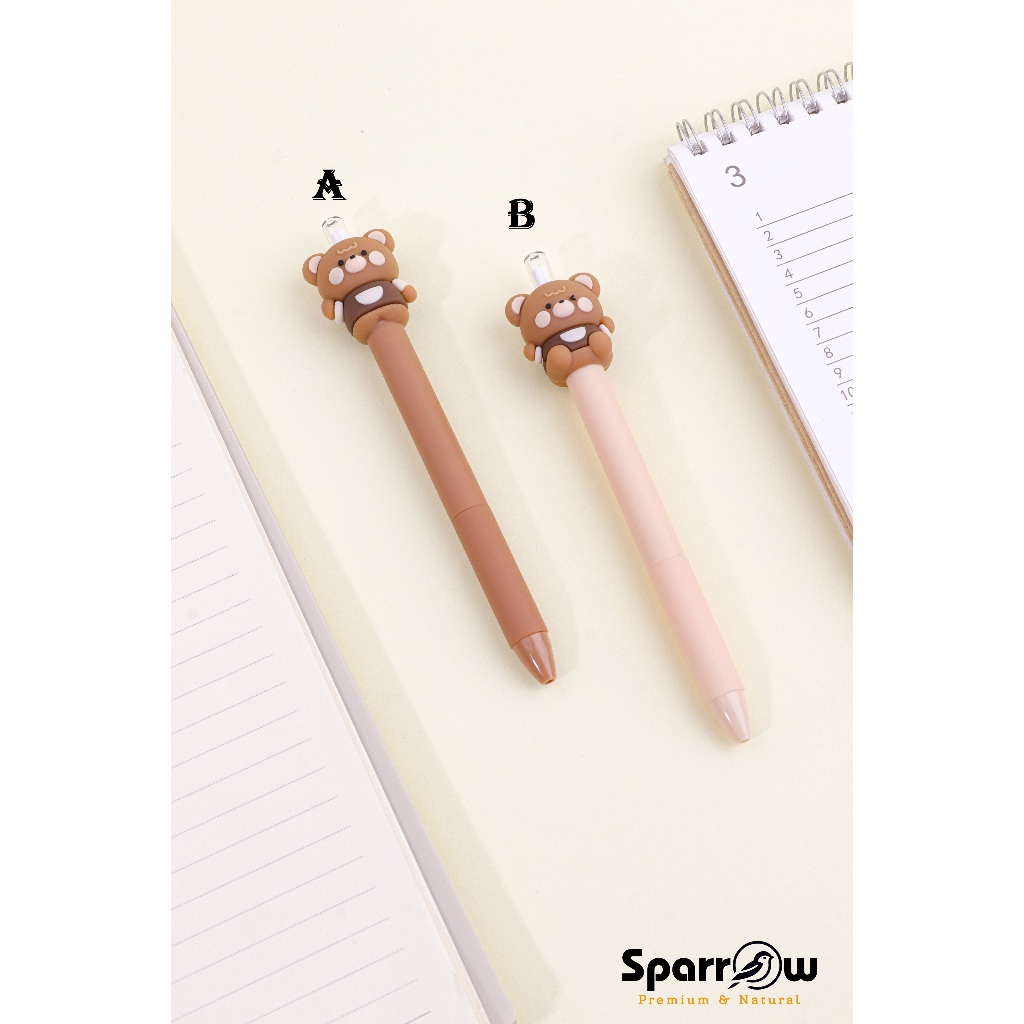 

SPARROW KUKI Pensil Abadi / Eternal Pencil / Infinite Pencil / Alat Tulis Karakter Lucu Cantik COFFEE BEAR (7190)