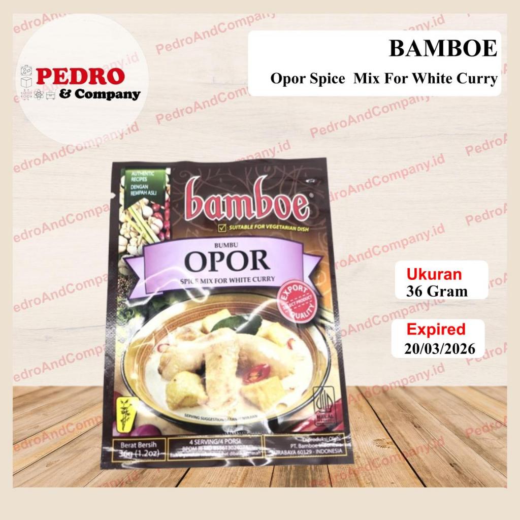 

Bamboe bumbu opor 26 gram - indonesian white curry instant spice for cooking