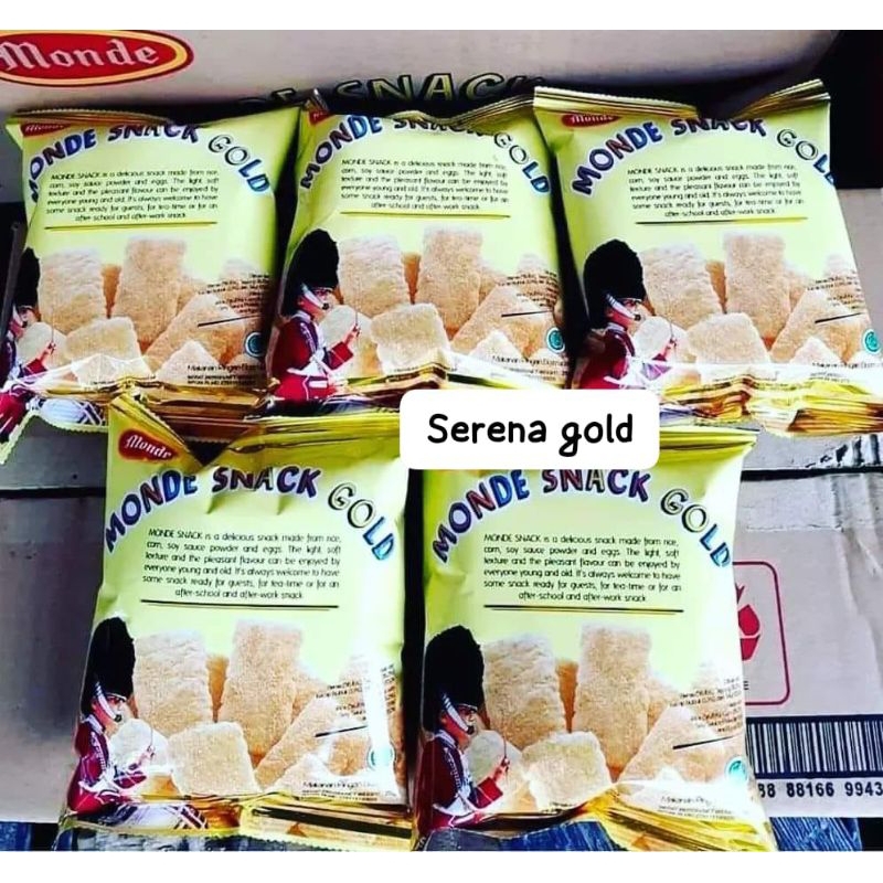 

Monde Serena gold 25gr ( 1paket dpt 5 snack)