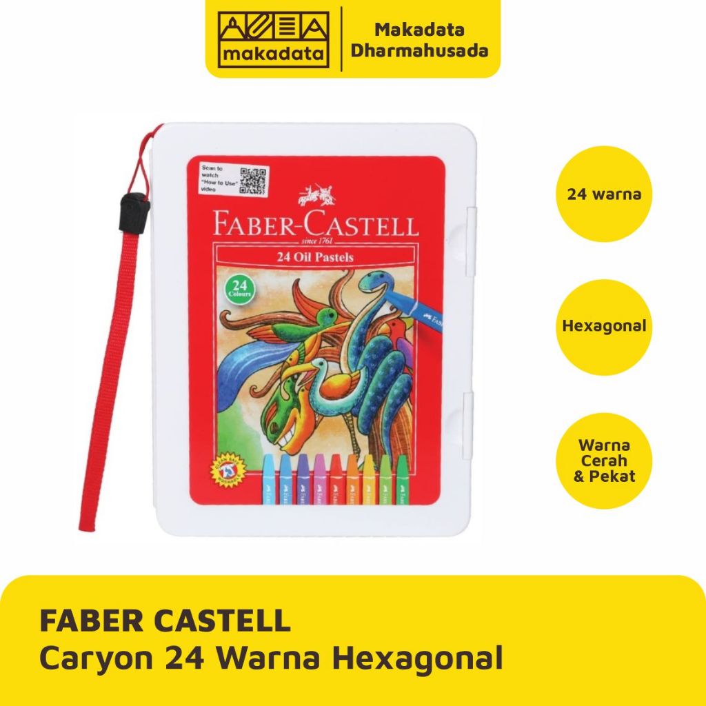 

CRAYON | KRAYON FABER CASTELL 24 WARNA HEXAGONAL (1 PCS)