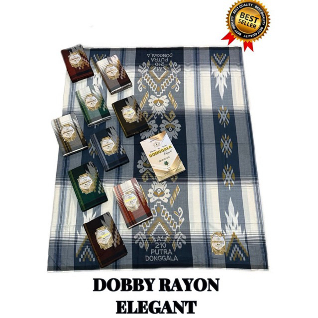 SARUNG DONGGALA RAYON MOTIF DOBBY ELEGANT