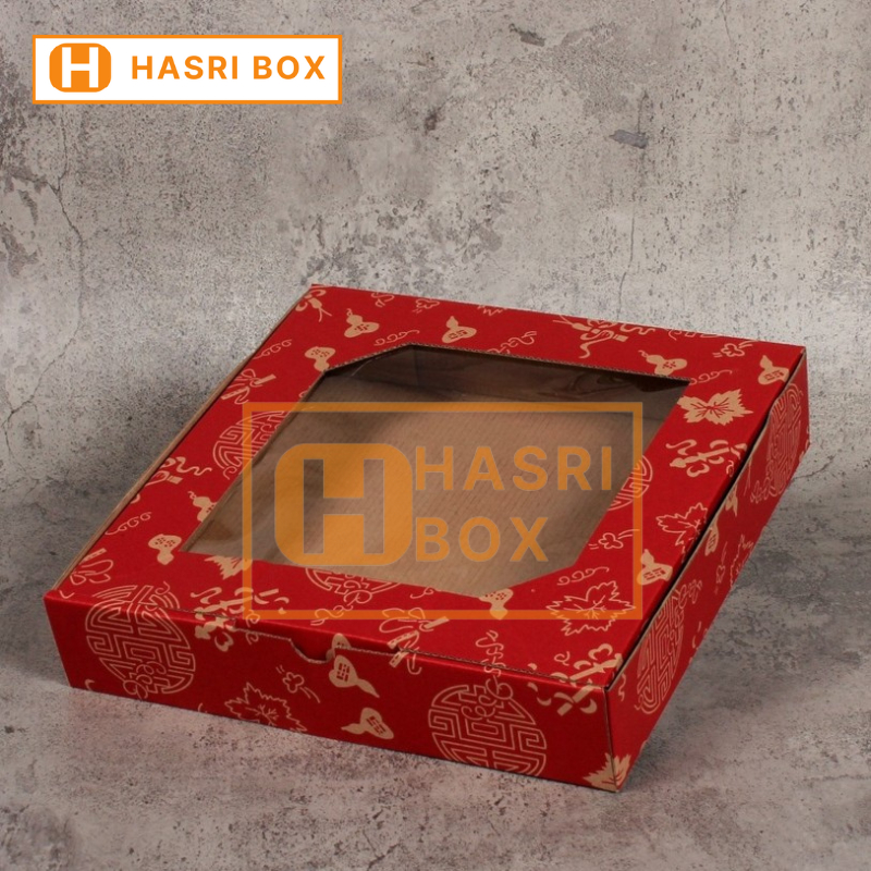(10 Pcs) Cake Box Dus 4 Toples 250 gr Imlek Cny Kotak Kemasan Kue Puding Packaging Hampers Parsel Ch