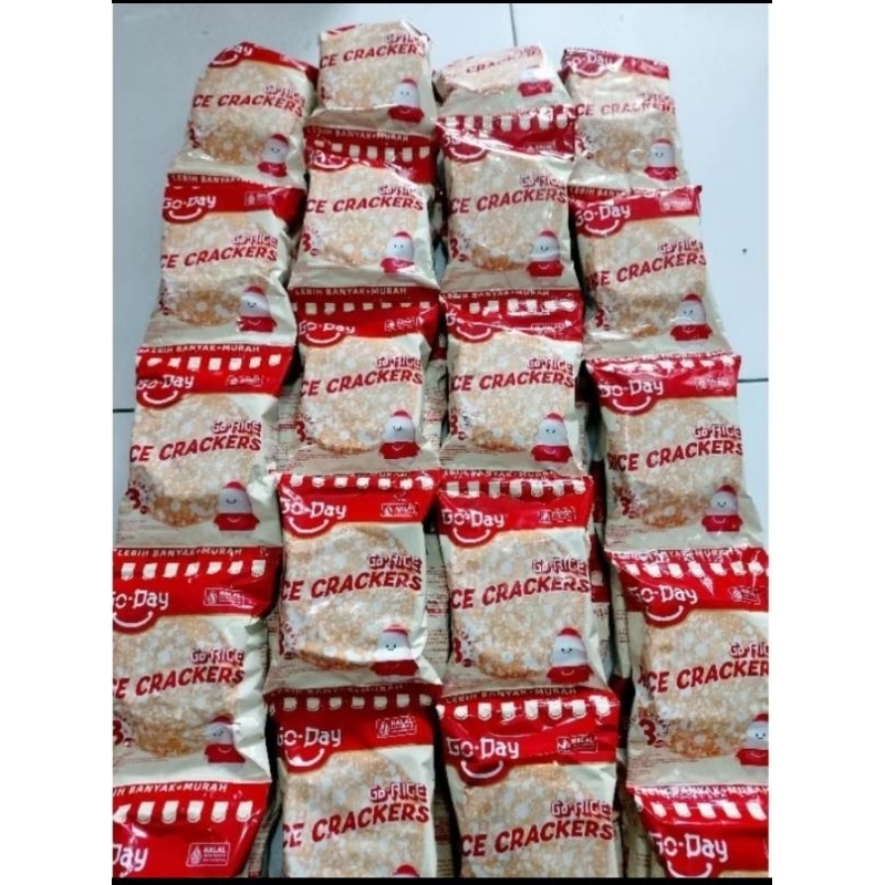 

Lezatoz_Genz 1 Renceng Go-Day Go Rice Crackers Snack Renteng Isi 10 Pcs