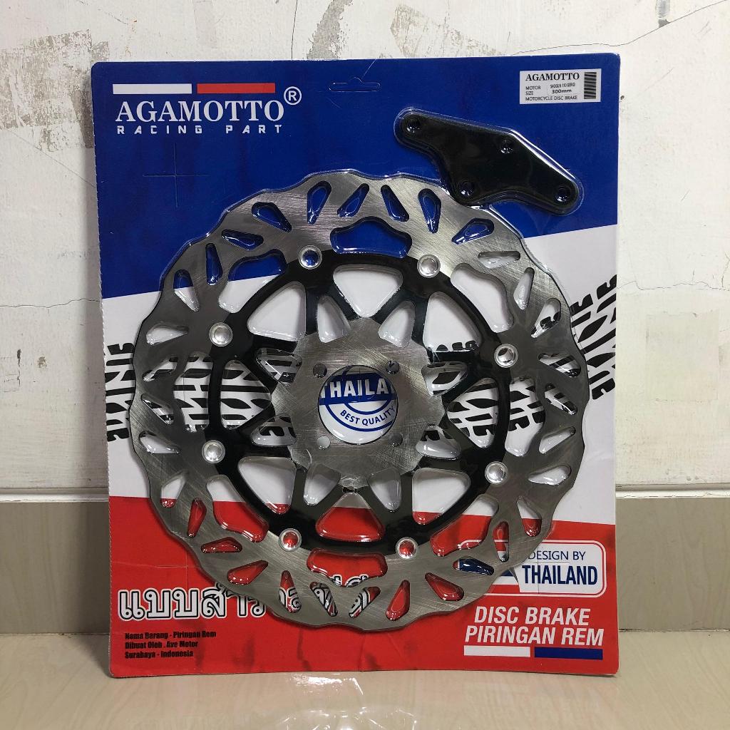PIRINGAN DISC CAKRAM  300 BRACKET SUZUKI SMASH SHOGUN 125 SATRIA 2 TAK MOS MODEL FLOATING 3MM