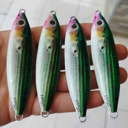 metal jig decal 100 gram umpan metal jig kembung hijau 100 gram