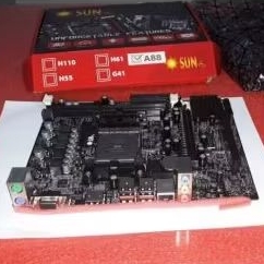Motherboard cpu Sunbio A88M + HDMI utk AMD Socket FM2