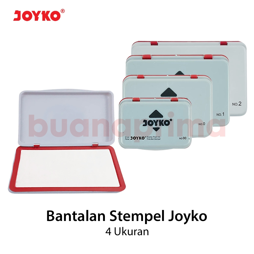 

Bantalan Stempel Joyko Polos Ukuran 00 0 1 2 Bak Stamp Pad