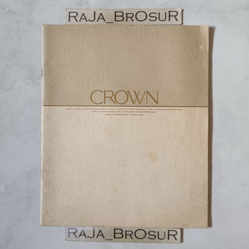 Poster brosur katalog booklet jadul lawas Toyota Crown Twin Cam TwinCam JDM