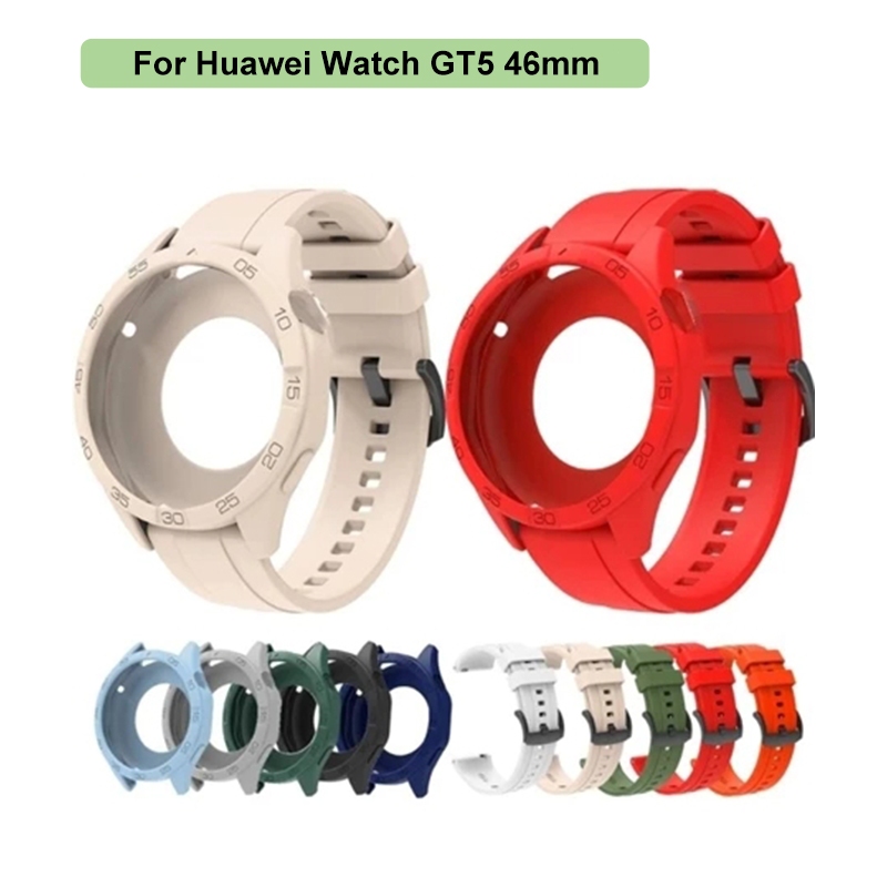 Strap Universal+Bumper Huawei Watch Watchband For Huawei Strap For Huawei Gt4/Gt5 46mm Tali Jam Huaw