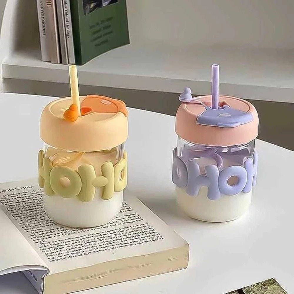 Tumblr Gelas Kaca Aesthetic / Gelas Coffee Kaca Bening  / HOHO Tumblr