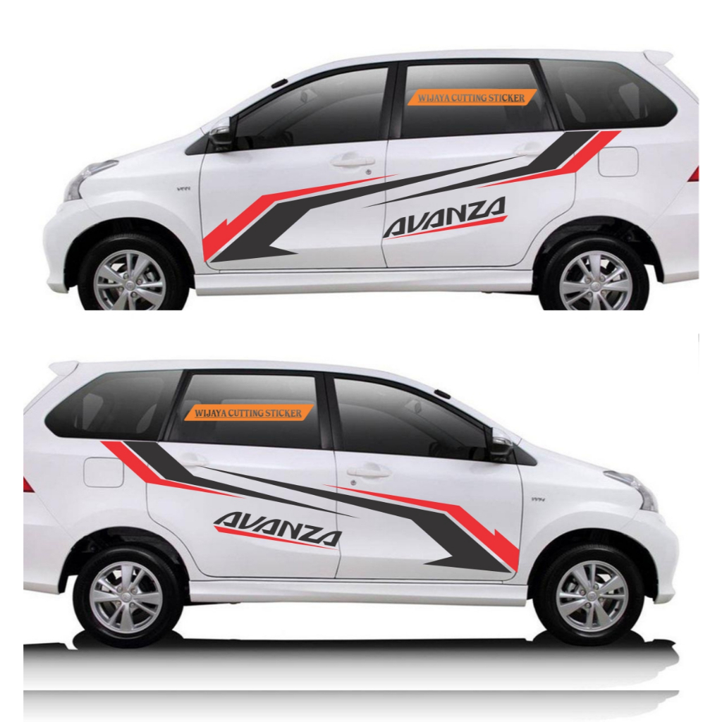 (COD) sticker variasi body samping mobil AVANZA terbaru sticker  mobil AVANZA terbaru