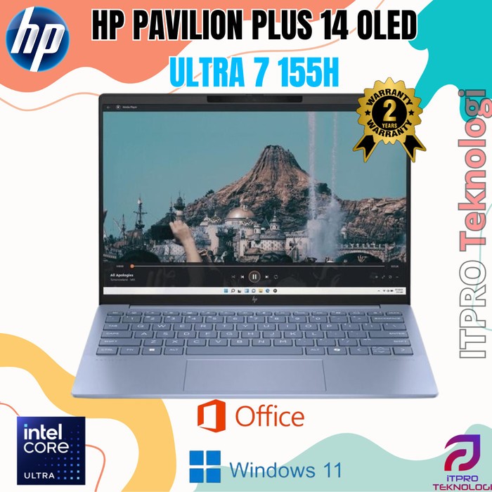 HP PAVILION PLUS 14 OLED ULTRA 7 155H 32GB 1TB