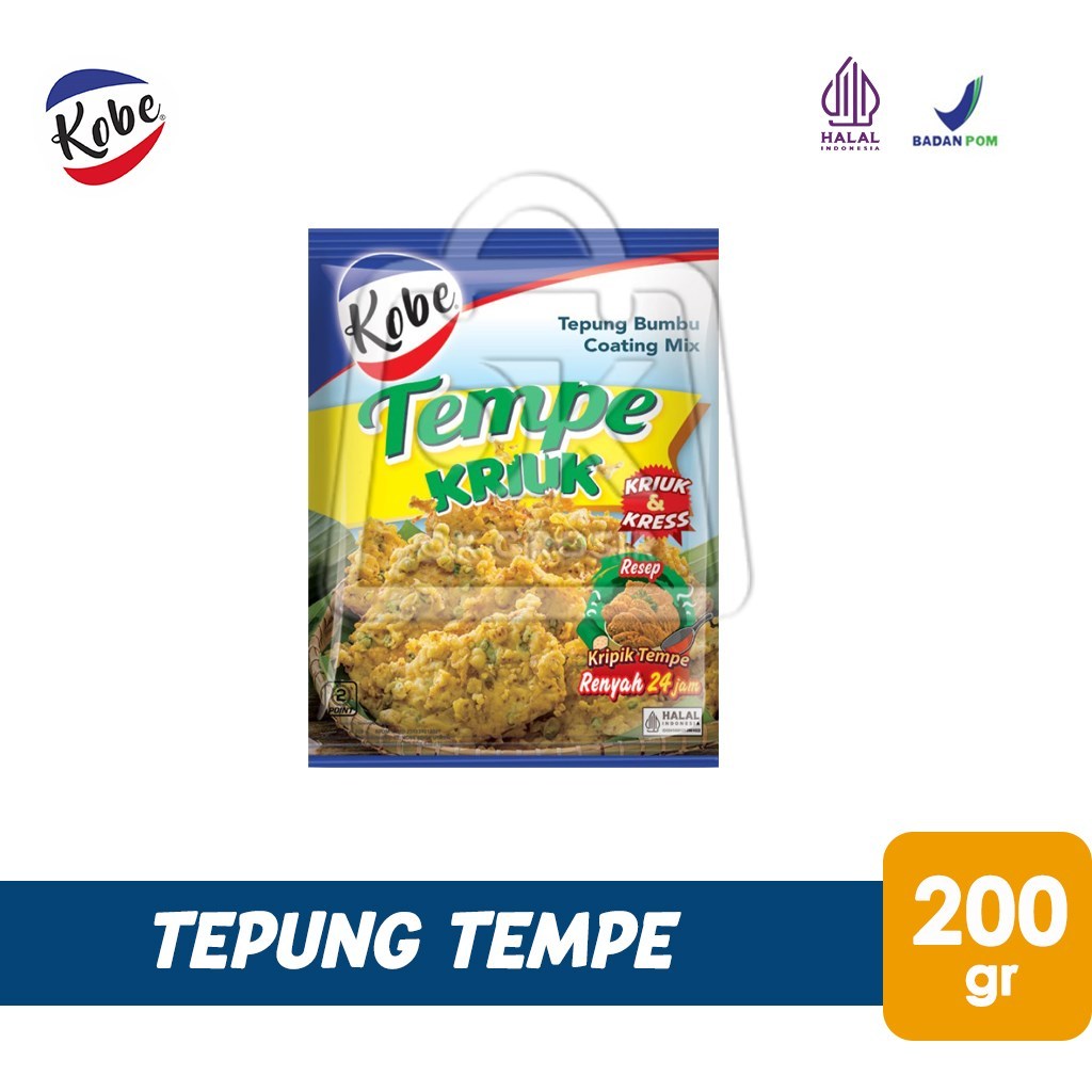 

Kobe Tepung Tempe Goreng Kriuk (Sachet 200 gr)