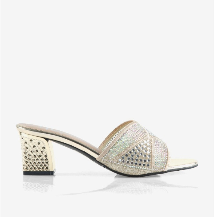 Fransisca Renaldy Block Heels Pesta Wanita Crystal Weekend Size 37-41 Shoes Anti Slip L.WD 04 G24