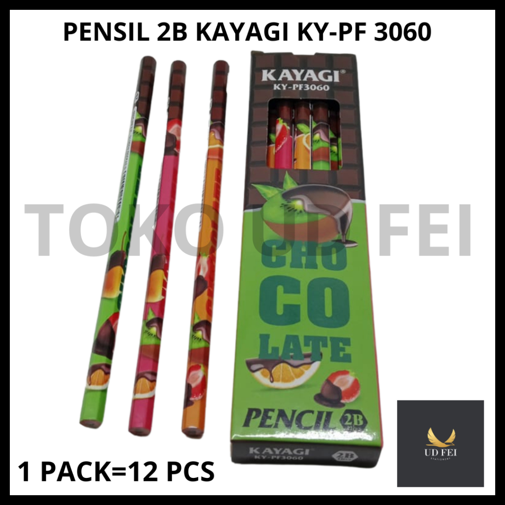 

(1 PACK = 12 PCS KODE:3060) PENSIL 2B KAYAGI/ PENSIL KAYAGI/ PENSIL 2B KARAKTER/ PENSIL 2B MOTIF / PENSIL 2B KAYAGI MOTIF