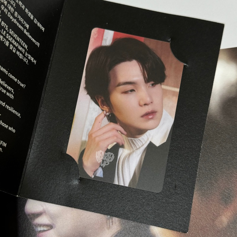 [READY] SUGA YOONGI LUCKY DRAW HYBE INSIGHT BTS THE DAYDREAM - LD SUGA YOONGI AGUSTD BTS HYBE INSIGH