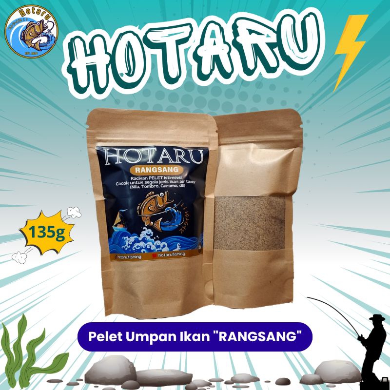 Pelet Umpan Ikan Nila, Tombro, Gurame, dll. Hotaru "RANGSANG".