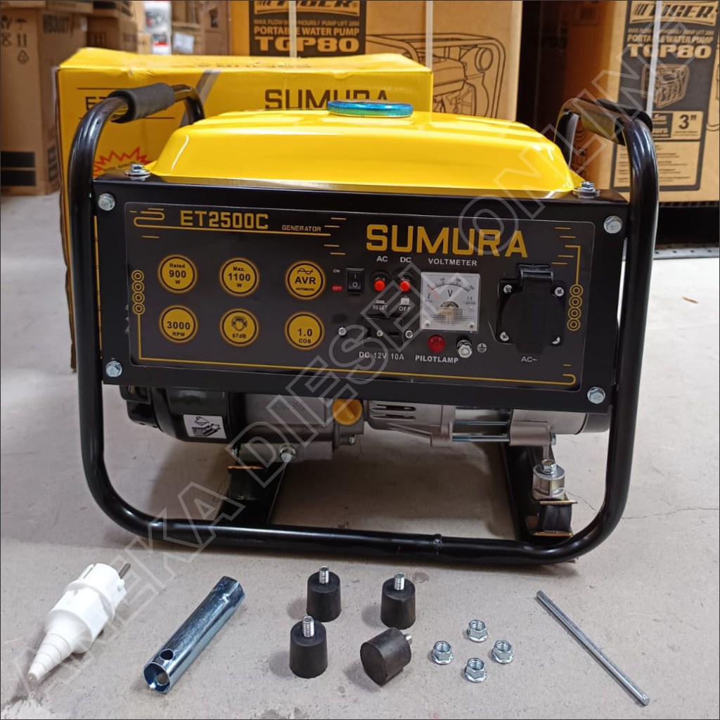 Genset Listrik 1100W SUMURA ET2500C / Power Generator Genset 1100Watt Genset 4 Tak Bensin Genset Gas