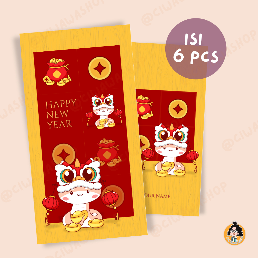 

CUSTOM ANGPAO IMLEK ULAR PINK DENGAN NAMA DESAIN UNIK [6 PCS] Beli banyak lebih murah