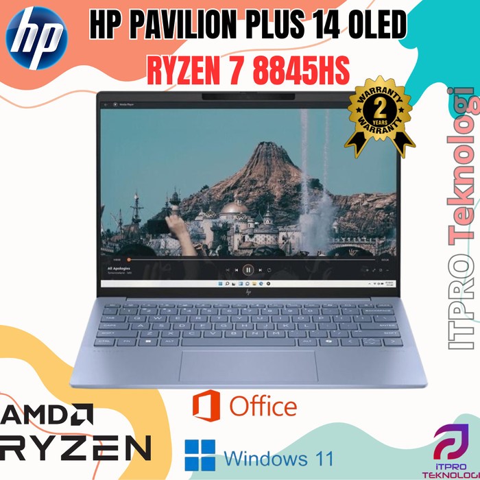 HP PAVILION PLUS 14 OLED - RYZEN 7 8845HS - 16GB 1TB