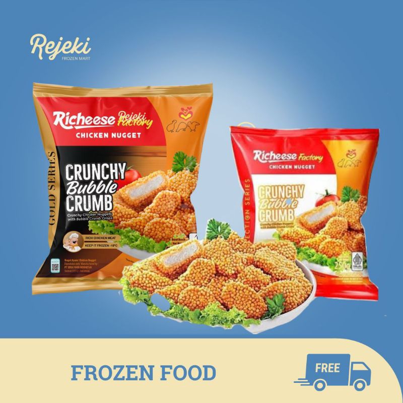 

Richeese Nugget Naget Crunchy Bubble Crumb - Rejeki Frozen Mart