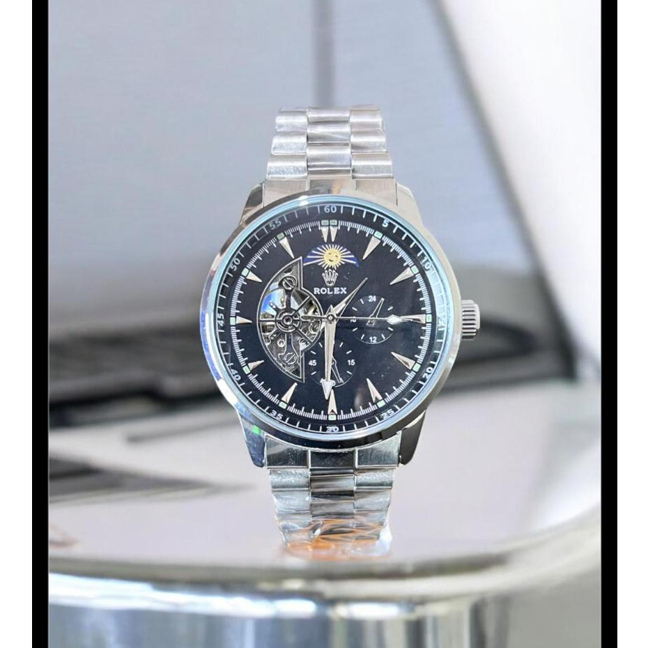 Jam Tangan Rolex Automatic Otomatis / Jam Pria Rolex Chrono Off / Jam Tangan Rolex Tali Rantai