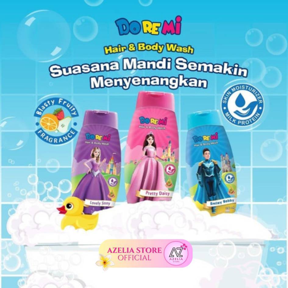 Doremi Hair & Body Wash 200ml Sabun Mandi & Shampoo