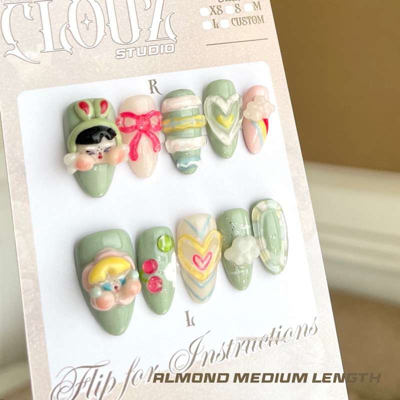 Cry Baby PPG PowerPuff 3D Fun Handmade Charm Figurine - Express Premium Custom Press On Nails Fake N