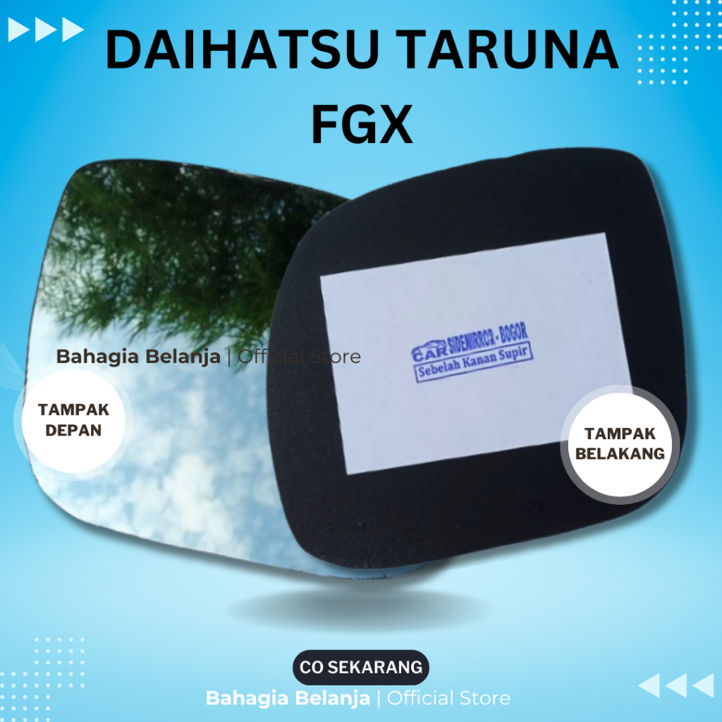 Kaca Spion Daihatsu Taruna FGX Hanya Kaca Saja Tanpa Braket Atau Frame Atau Dudukan Kaca Ready Stock