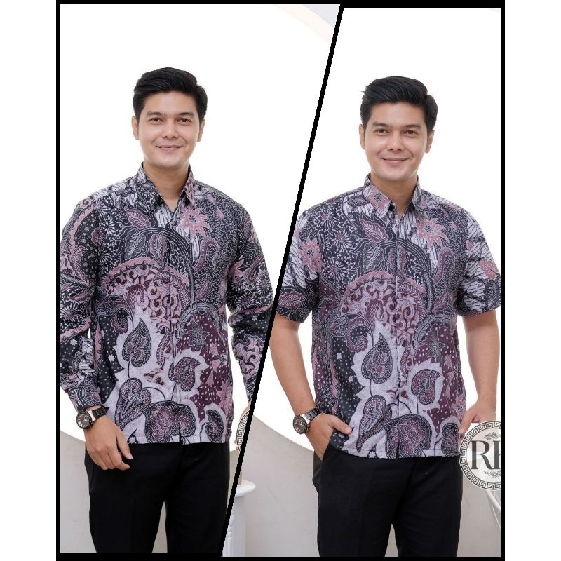 [BISA COD]-KEMEJA BATIK COWOK KEKINIAN BAJU BATIK REMAJA PRIA JUMBO KEMEJA BATIK PRIA LENGAN/TANGAN 