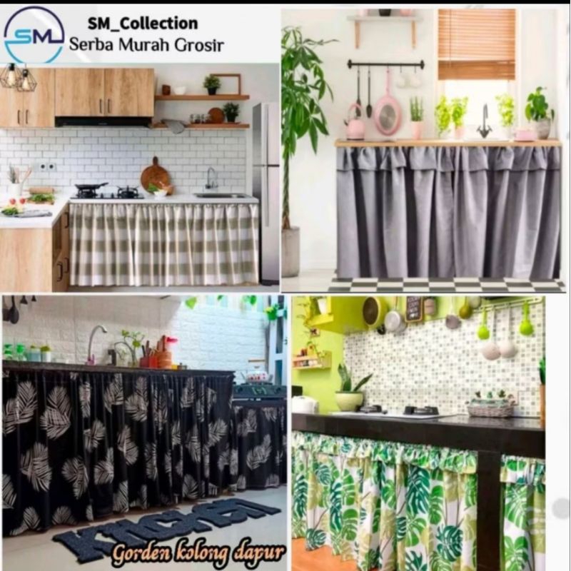 kolong dapur/gorden dapur/selambu kolong/gorden kolong dapur