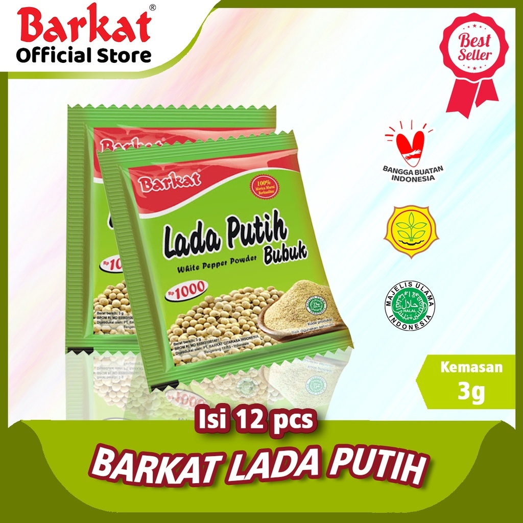

Barkat Lada Bubuk Putih Original Kualitas Premium Kemasan 3 Gram Sejak 1939