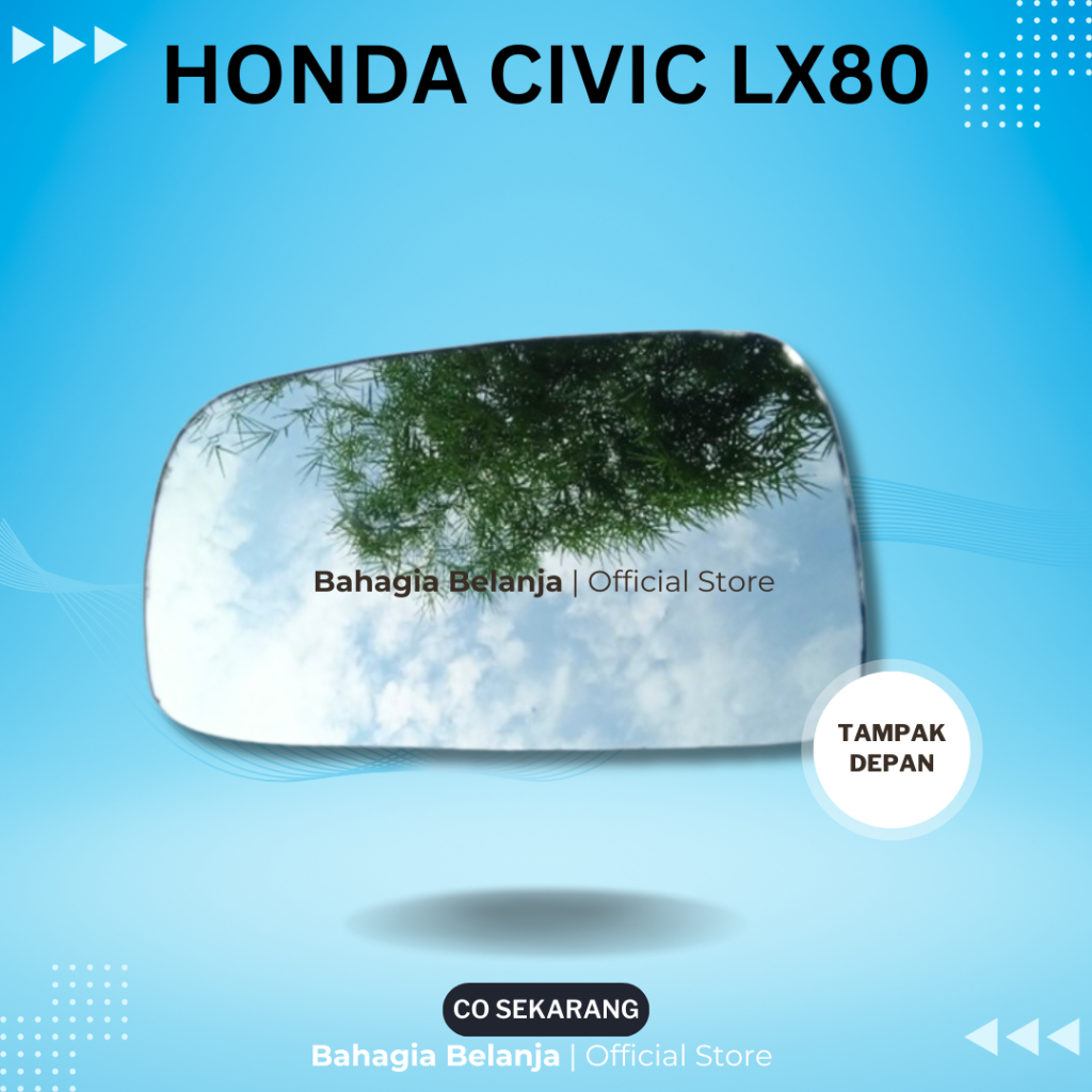Kaca Spion Honda Civic LX 80 tahun 1997 1998 1999 kaca saja Kaca Spion Honda Civic LX lx Manual HOND
