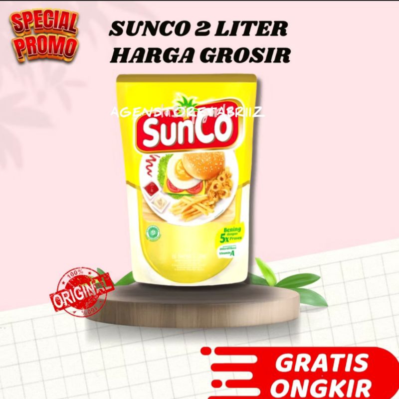 

ORI 100% SUNCO MINYAK GORENG REFIL 2LITER BISA COD