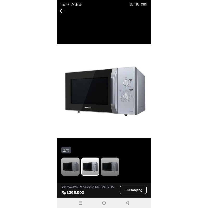 Panasonic Microwave NN-SM32M PANASONIC MICROWAVE OVEN NN-SM322M LOW WATT