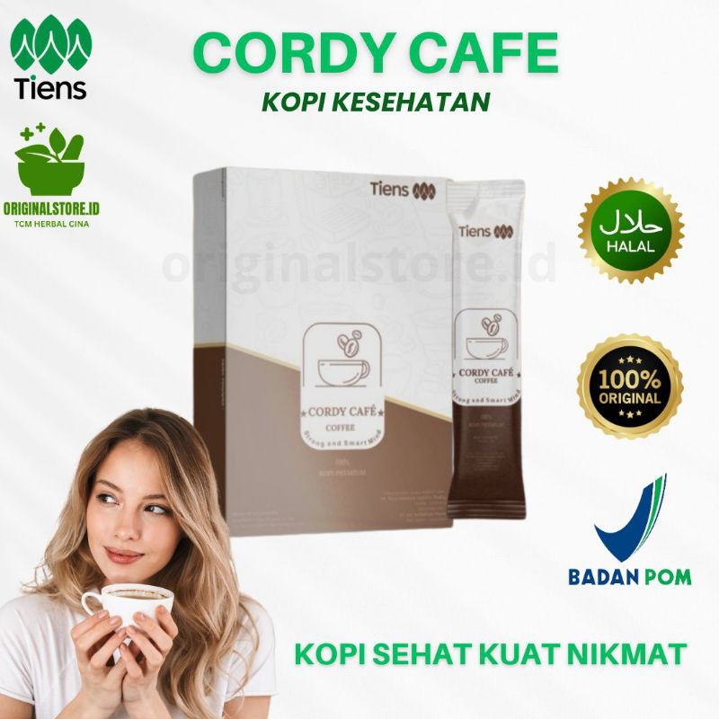 

Cordy Caffe Kopi Kesehatan Stamina Mengandung Gingseng Tcm Herbal China Tiens