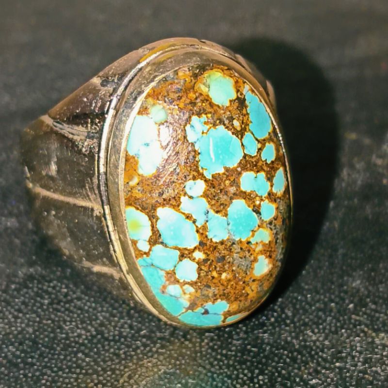 Batu Pirus Hubei Ceplok Kuro Natural