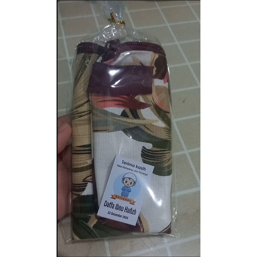 SOUVENIR PERNIKAHAN / POUCH DOMPET KANVAS KECIL