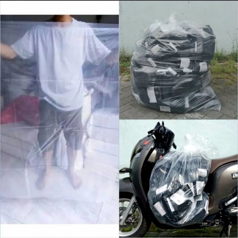 Kantong Plastik PE Besar Jumbo Tebal | Kantong Plastik TAHAN AIR dan ANTI BOCOR | Plastik bungkus ik