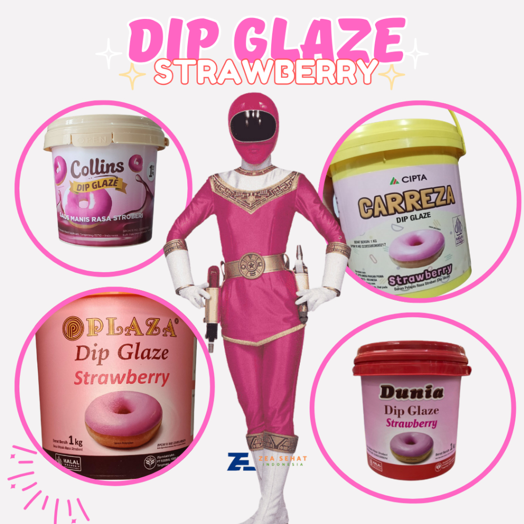 

Dip Glaze 1kg Rasa Strawberry All Brand Olesan Donat dan Roti