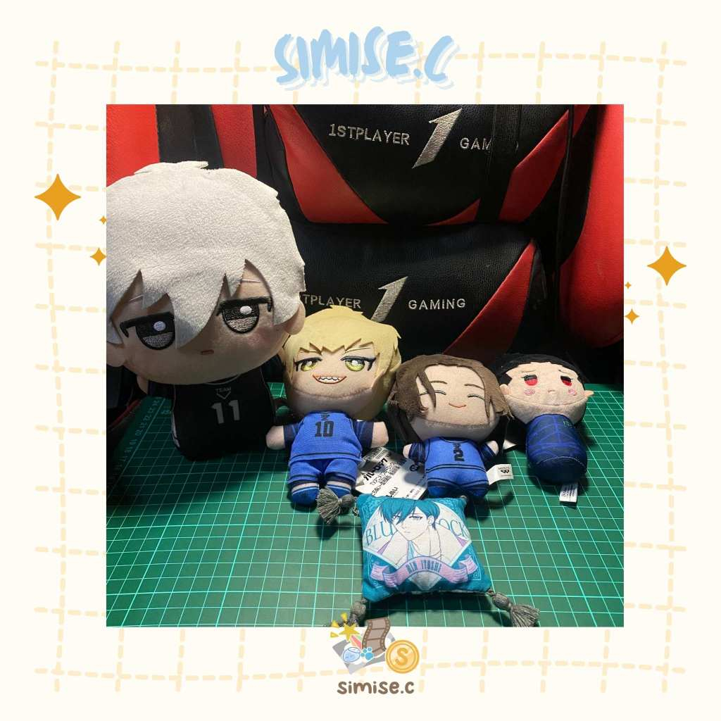 Blue Lock Plush / Boneka Anime Blue Lock - Seishiro Nagi, Raichi Jingo, Rin Itoshi, Kuon Wataru, Sho