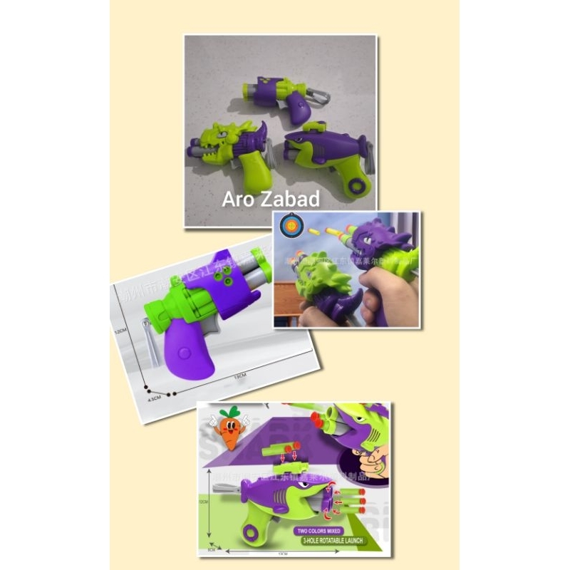 mainan pistol anak mini air soft gun untuk anak