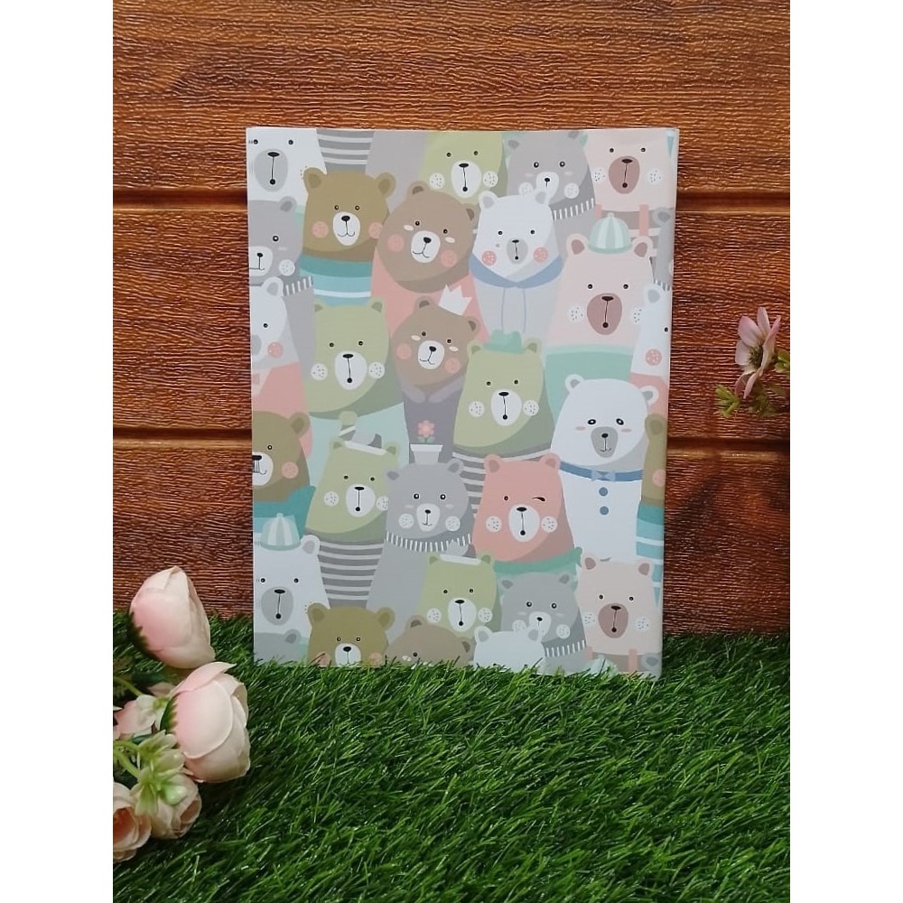 

A5 SIDU Sampul Buku Motif BEAR CAT Sampul Buku Aestetik Sampul Buku Lucu