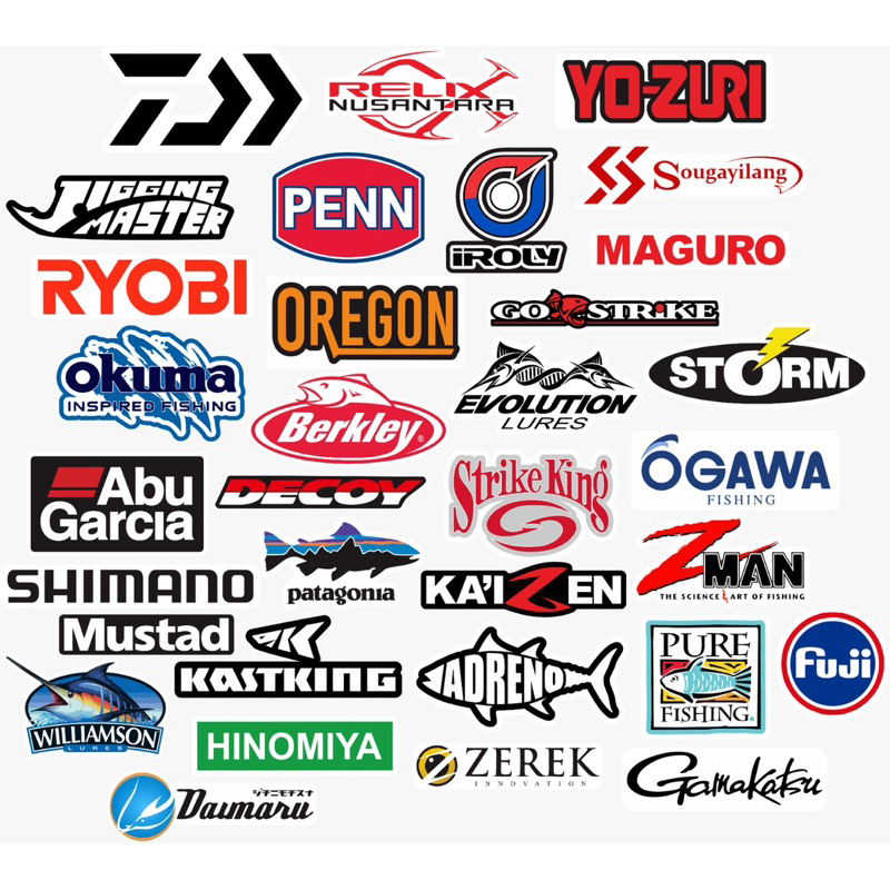 

Stiker Cutting Vynil Logo Brand Pancing Tackle Box Joran Mancing