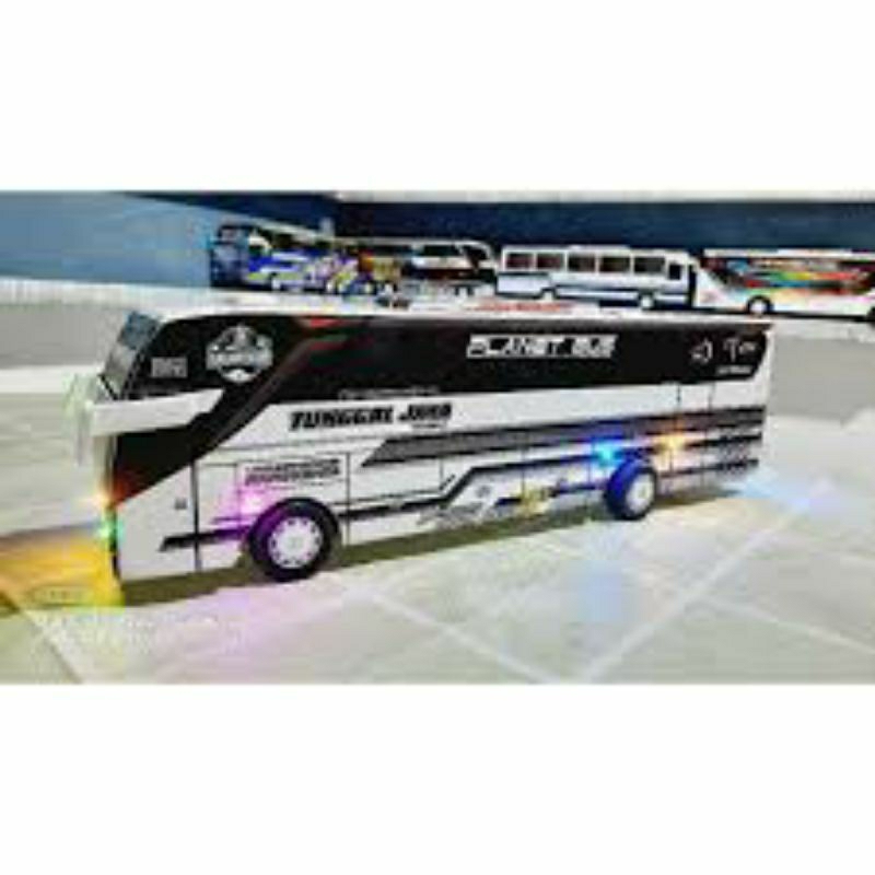 BUS BASURI BUS TELOLET MAINAN ANAK FULL LED TIDAK BUNYI