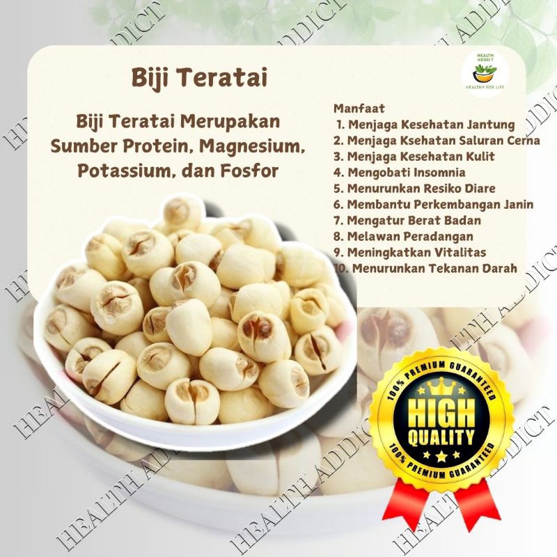 

Termurah!!! Premium Biji Teratai 50 Gram