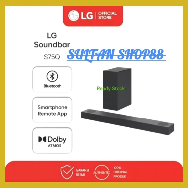 LG SOUNDBAR S75Q 3.1.2 CHANNEL DOLBY ATMOS & DTS :X NEW SERIES 2024 I SOUNDBAR LG S75Q 3.1.2 CH DOLB